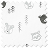 Scandi Forest (Blackout), Grey - Twist&Fit Roller Blind